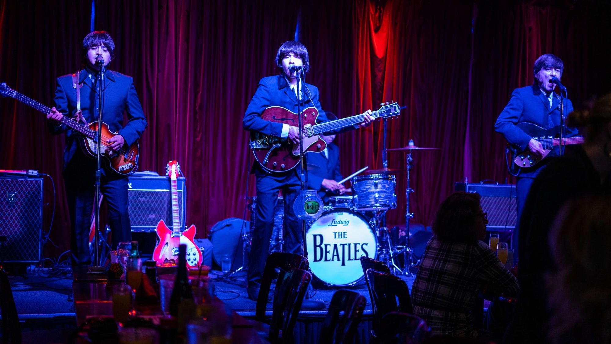 Beatles live tribute bands performing at Kobe Seal Beach on Sunday Champagne Beatles Brunch.