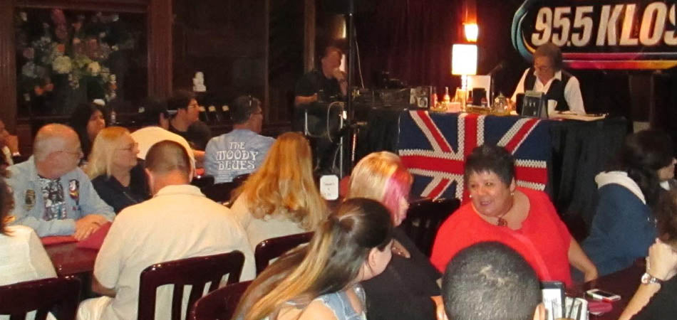 Chris carter on stage at Kobe Steakhouse & Lounge & Chris Carter's "Breakfast with the Beatles" Sunday Champagne Brunch with 95.5fm KLOS