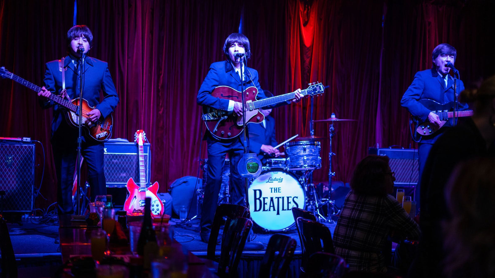 Beatles live tribute bands performing at Kobe Seal Beach on Sunday Champagne Beatles Brunch.